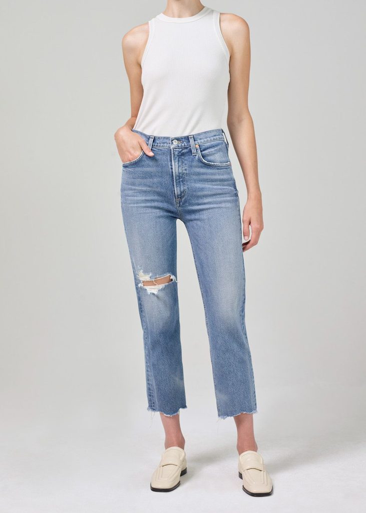 Jeans Daphne Crop in Lucky Charm
