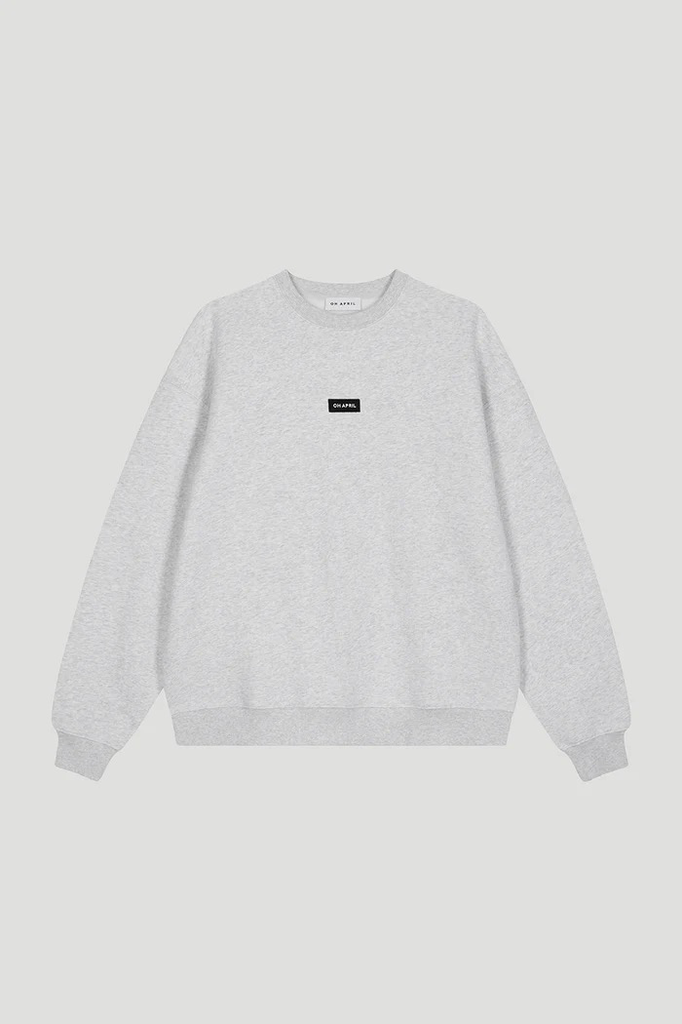 Sweater Oversized Light Grey Melange